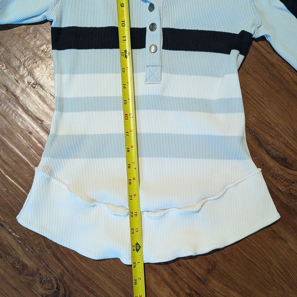 FP Movement by Free People Striped Long Sleeve Henley - Picture 11 of 11